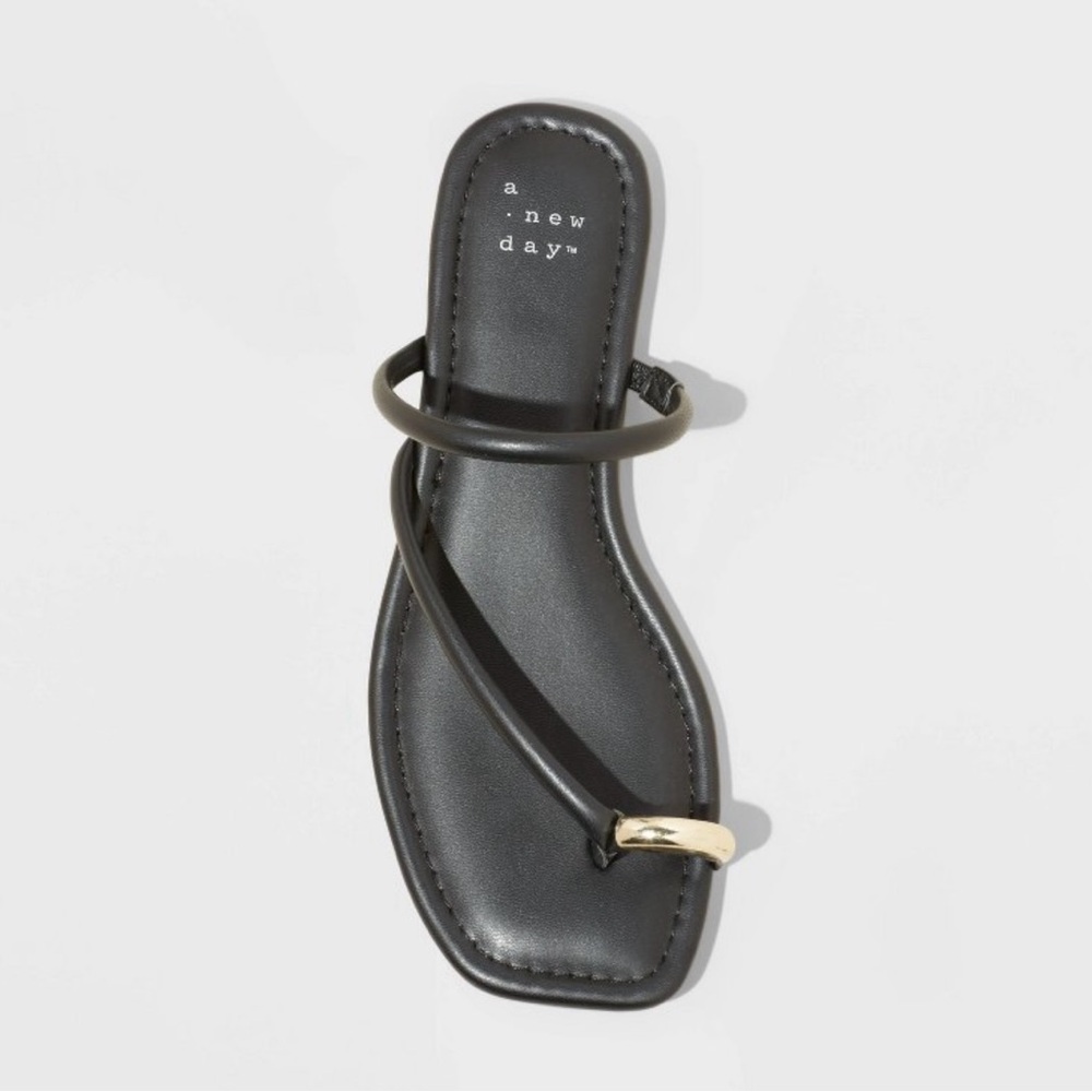 Target A New Day Gold Black Sandals - BRAND NEW